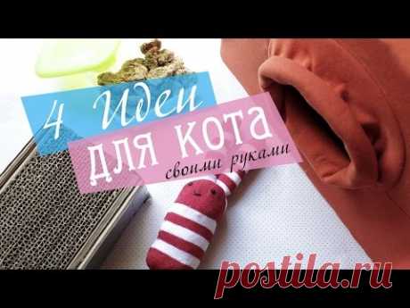 4 ИДЕИ для КОТА своими руками
