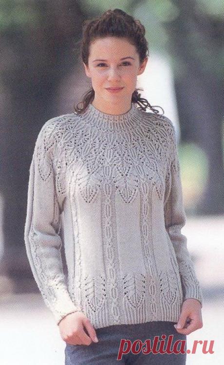 Джемпер с круглой кокеткой. МАСТЕР-КЛАСС.