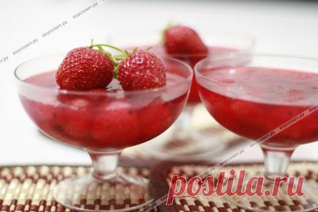 Клубничное желе пошаговый рецепт с фото