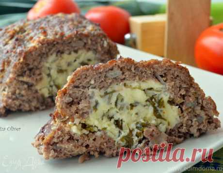 Особенный мясной рулет с фетой, травами и чесноком | Официальный сайт кулинарных рецептов Юлии Высоцкой