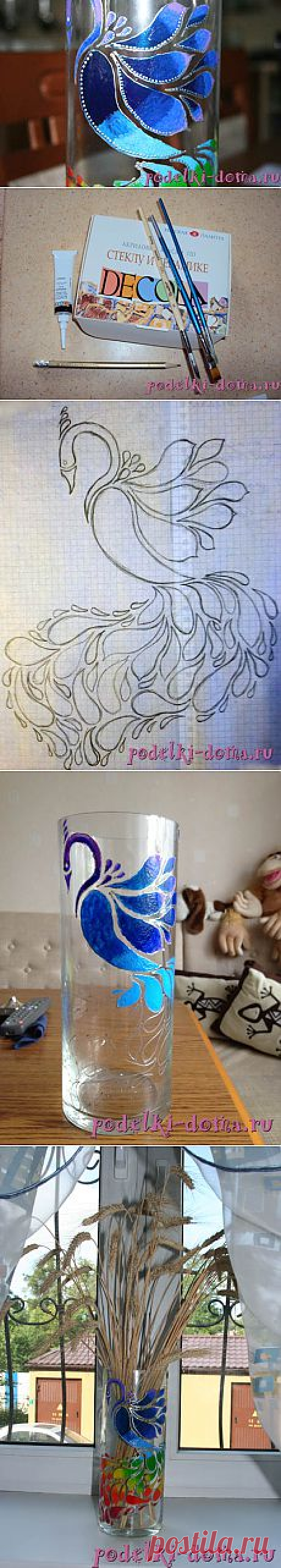Роспись вазы | (: креатифф на дому :)