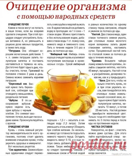Народная медицина. Очищаем организм
