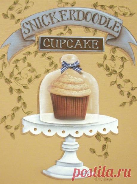 Snickerdoodle Cupcake Print by Catherine Holman