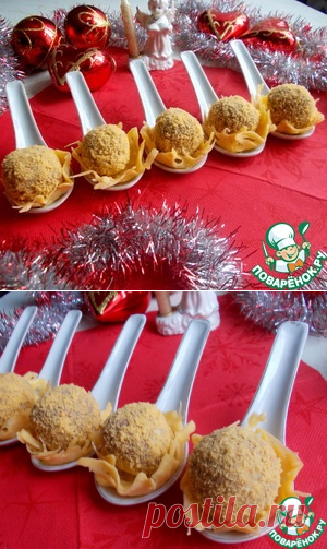 Печеночные рафаэллки "Вальмон" - кулинарный рецепт