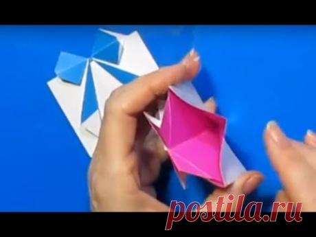 Легкое Оригами КОШЕЛЕК из БУМАГИ сделать своими руками/поделки для девочек/подарок подружке МК