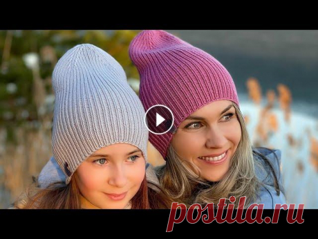 Шапка-луковка резинкой 1*1 Все схемы тут...