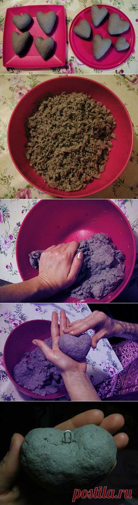 Сердца из папье-маше