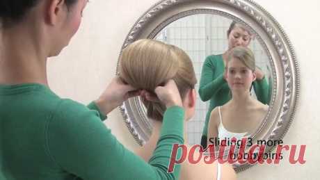 wedding hairstyling video - tunnel pinning