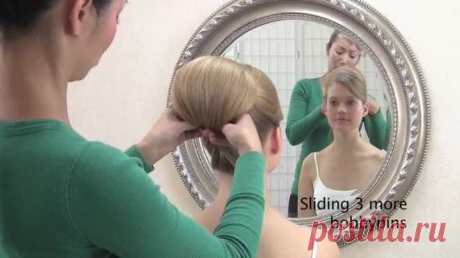 wedding hairstyling video - tunnel pinning