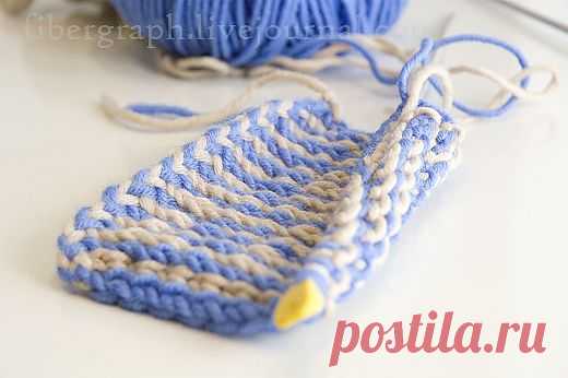 Наборный край - 4. "Двухцветный набор. Наборный край с крючком. Утолщенный край". | ЖЕНСКИЙ МИР