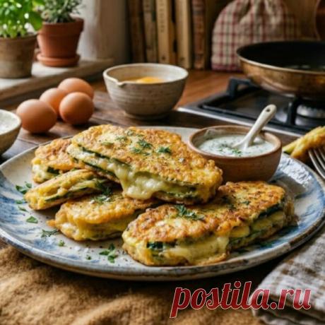 Кабачковые сэндвичи в хрустящем кляре