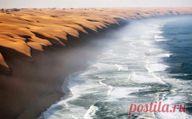 Где пустыня Намиб встречается с морем