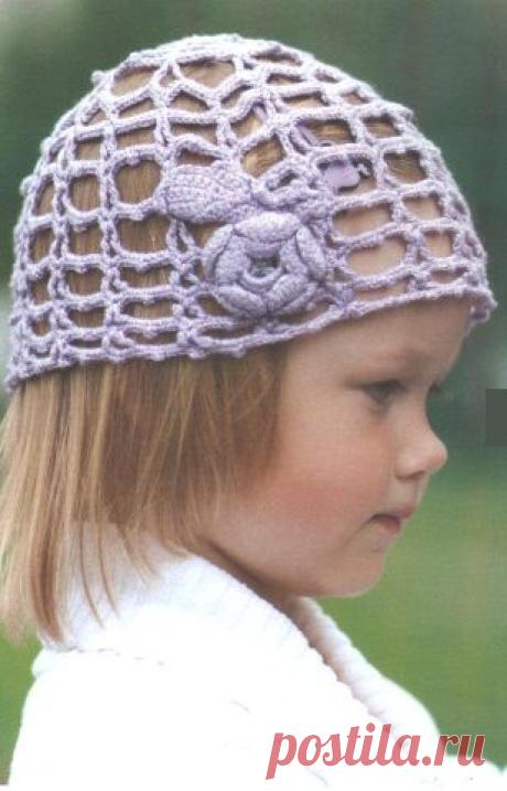 Вязание шапочки для девочки