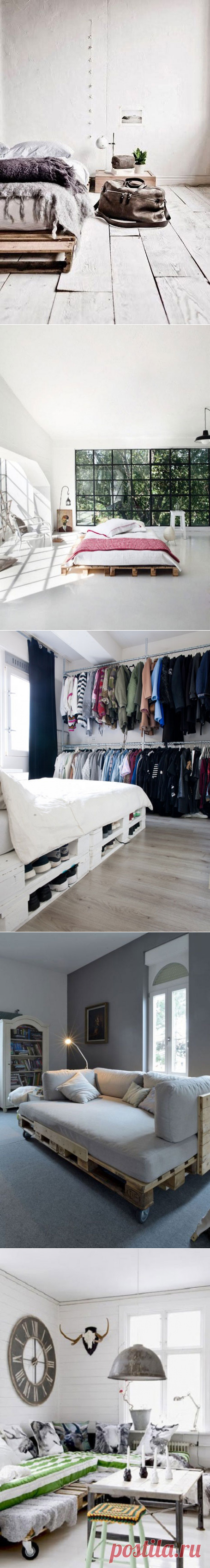 33 идеи для создания кроватей из паллет : Полезные советы : Дом : Subscribe.Ru