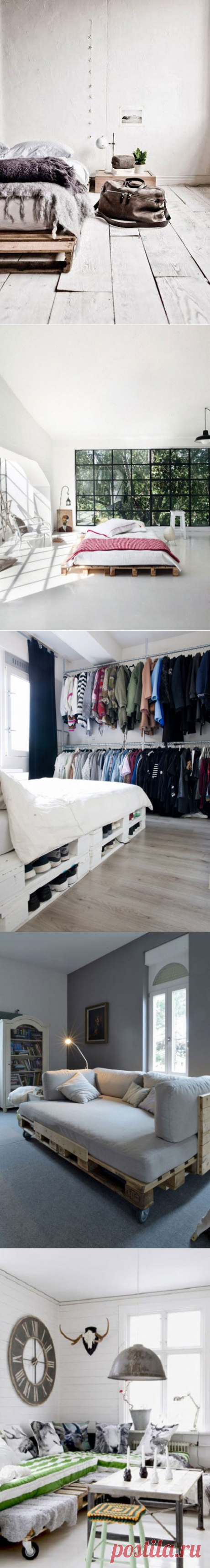 33 идеи для создания кроватей из паллет : Полезные советы : Дом : Subscribe.Ru