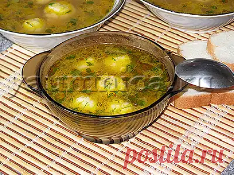 Рецепт мясного супа с сырными шариками