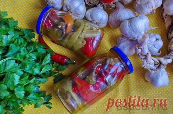 Маринованный горький перец на зиму | 8 Ложек