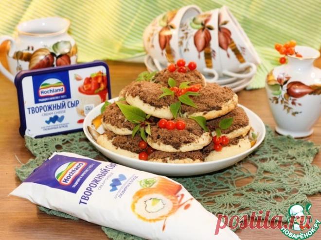 Печенье со штрейзелем и кремовой начинкой Кулинарный рецепт