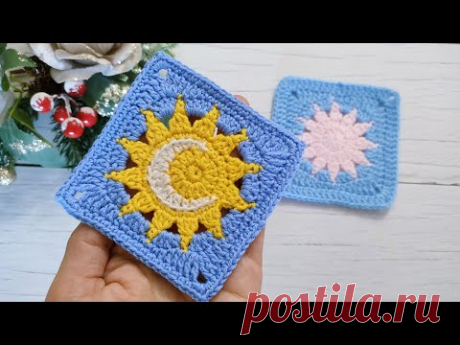 Мотив для детского пледа ✨ Мотив крючком ✨ Crochet motif ✨