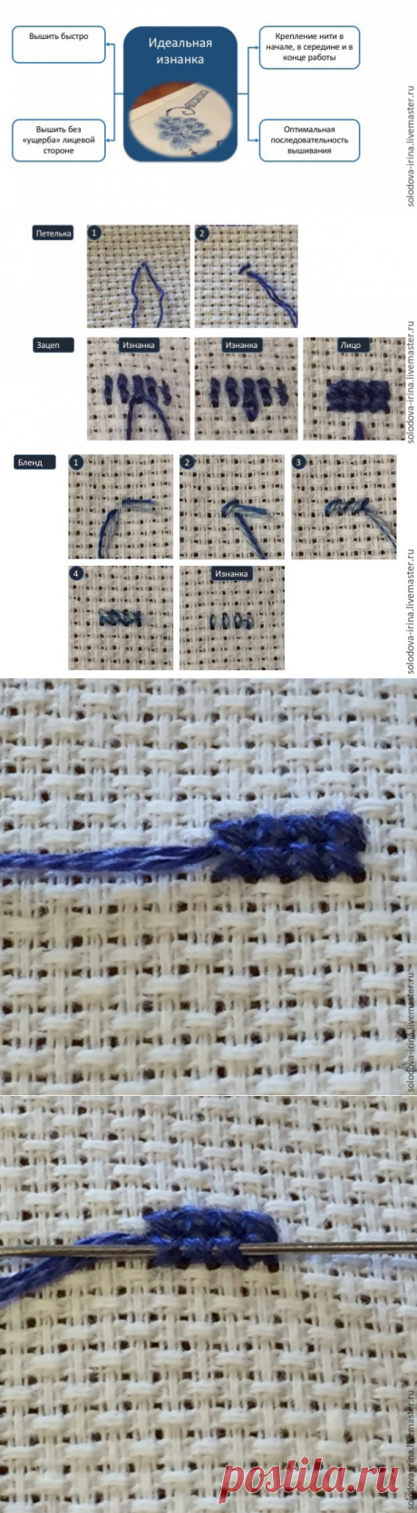 Идеальная изнанка при вышивке крестом - Сам себе волшебник