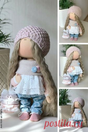 Fabric Rag Doll Nursery Decor Doll Girl Gift Doll Tilda | Etsy
