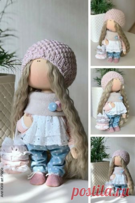 Fabric Rag Doll Nursery Decor Doll Girl Gift Doll Tilda | Etsy
