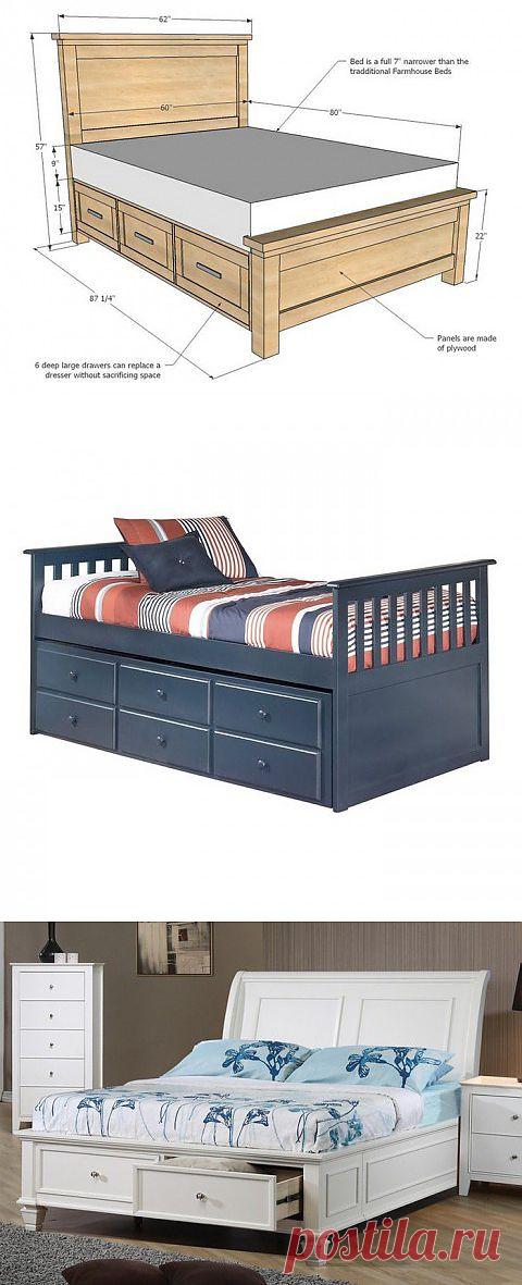 Кровать с ящиками | Квартирный вопрос