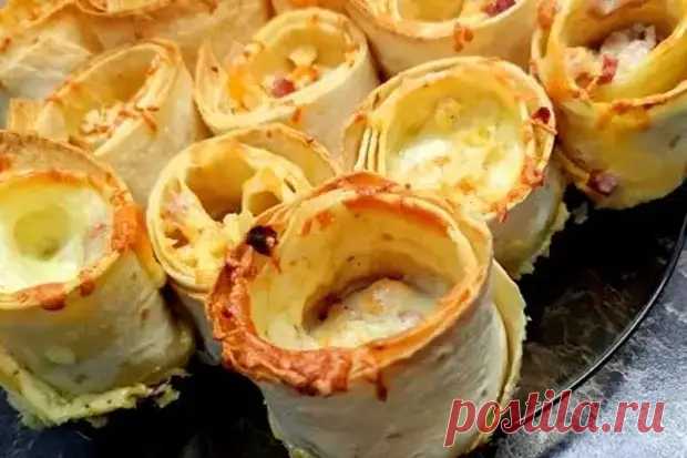 Готовим рулетики из лаваша на завтрак - Четыре вкуса - Медиаплатформа МирТесен