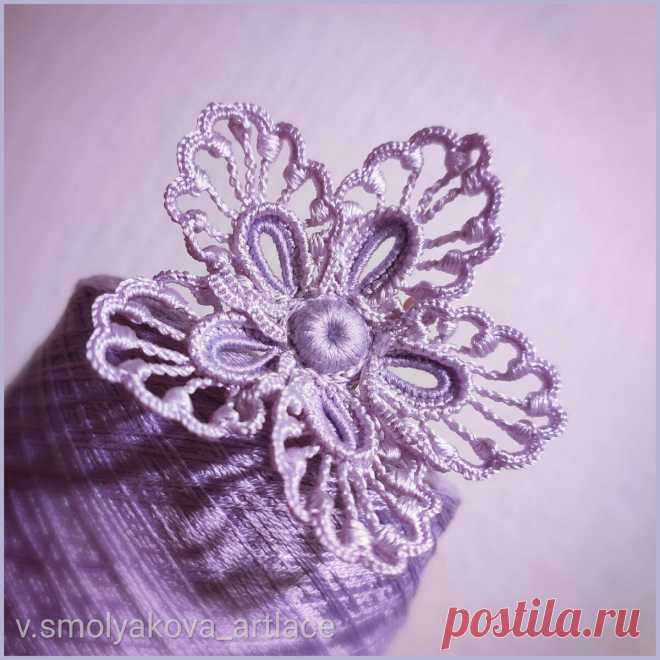 1. Вяжем серединку цветка | V.Smolyakova Art Lace | Яндекс Дзен