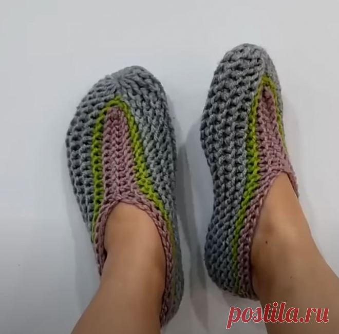 Быстро: простые следки спицами из прямоугольника | Креаликум
