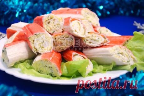 Крабовые палочки с сыром – Рецепт с фото. Рецепты. Новогодние рецепты 2017. Новогодние закуски