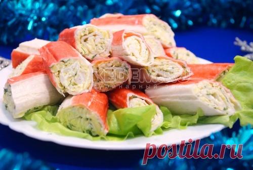 Крабовые палочки с сыром – Рецепт с фото. Рецепты. Новогодние рецепты 2017. Новогодние закуски