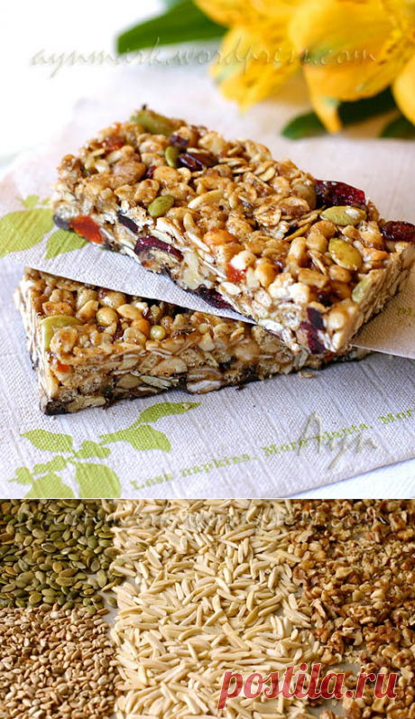 Орехово-фруктовые брикеты с овсянкой