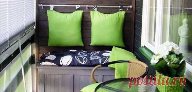 Даже маленькая лоджия — это комната! 30 дизайнерских идей - Postel-Deluxe.ru