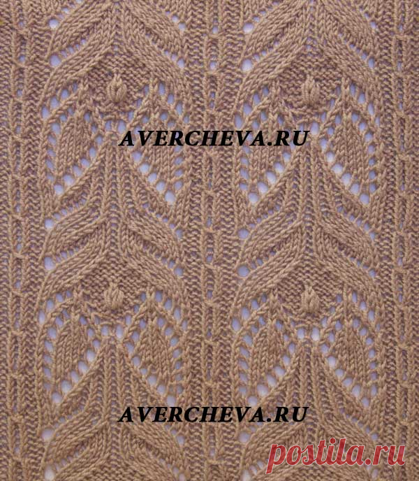 Узор 898 |  каталог вязаных спицами узоров