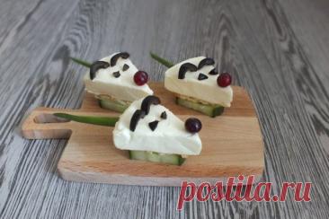 Канапе «Мышки» для детей — Дачный участок