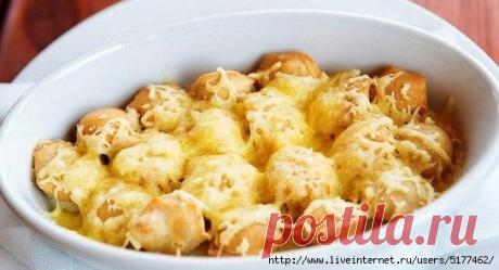 Новый вкус знакомого блюда - пельмени, запеченные с сыром!