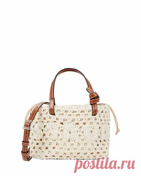 STAUD Ria Crocheted Cotton Crossbody Bag | INTERMIX®