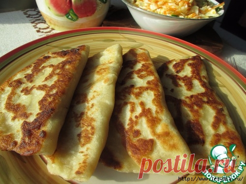 Постные лепешки из заварного теста с картофельной начинкой!.