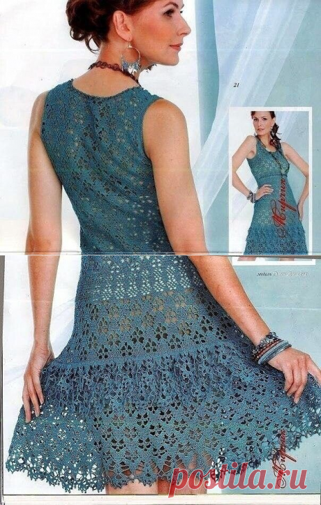 Платье крючком