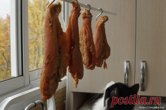 Сыровяленая куриная грудка своими руками
