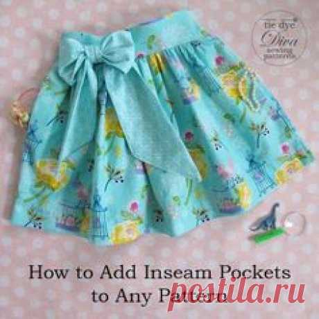 Tutorial: How to sew Inseam Pockets, add them to any skirt…