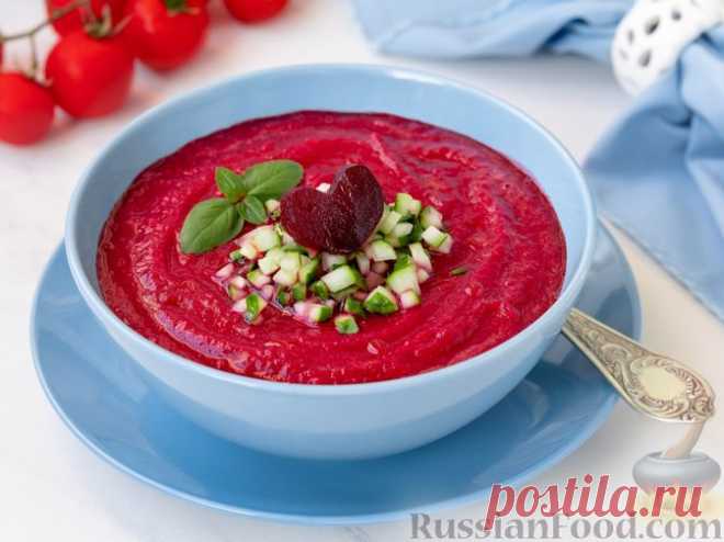 Рецепт: Томатно-свекольный гаспачо на RussianFood.com