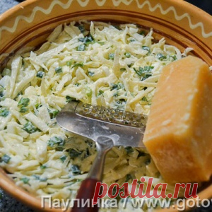Капустный салат с сыром