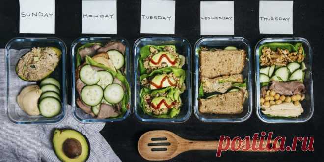 Как приготовить обеды в офис на неделю вперёд: 5 блюд из 8 ингредиентов Шаг 1. Купите продукты Чтобы обеспечить себя офисными обедами на неделю, вам потребуется:  450 г нута, белой фасоли или других бобовых на ваш вкус; 200 г филе говядины или любого другого нежирного мяса; 5 ломтиков цельнозернового хлеба; 1 банка консервированного тунца, скумбрии или горбуши в масле; 1 пучок листового салата (ромен, пекинская капуста, салат айсберг или другие на ваш вкус); 1 спелое авока...