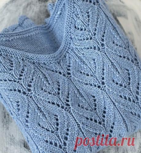 Красивый узор спицами