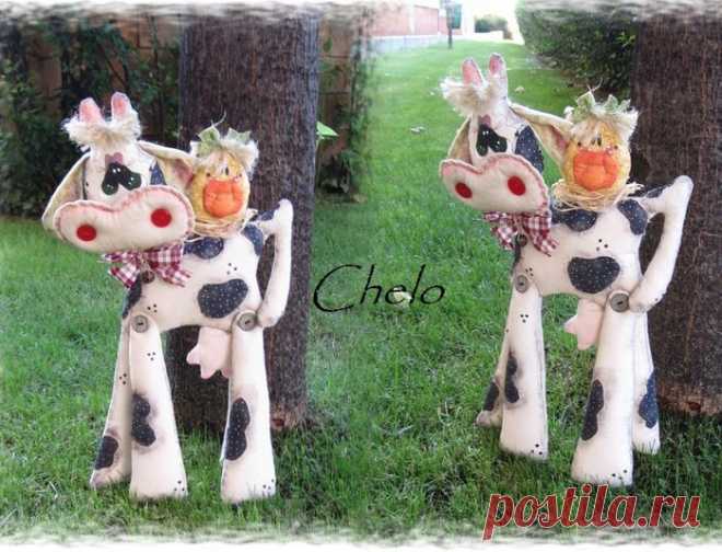 Чудо-корова:) Мастер-класс.