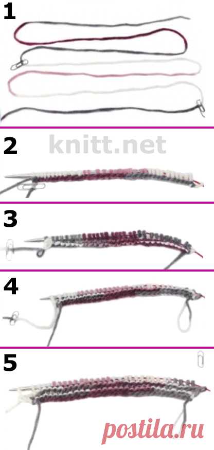 Пулинг техника вязания