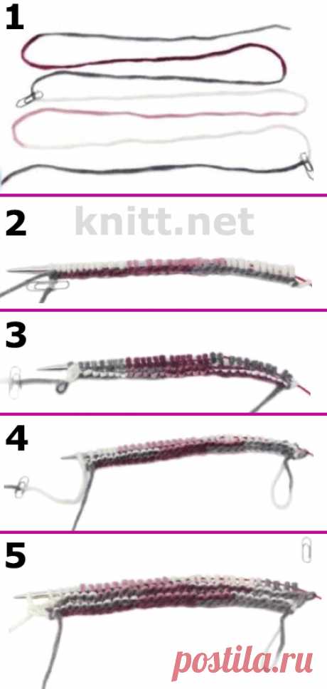 Пулинг техника вязания