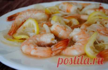 Маринованные креветки